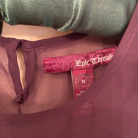 Epic Threads Dp Plum Girls Velvet Holiday Dress - Picture 3 of 6